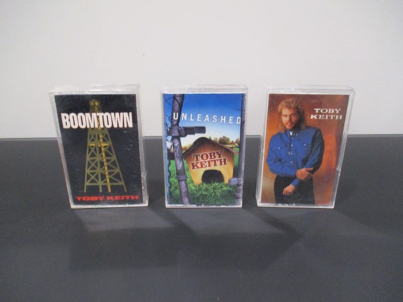 Vintage 1990's Toby Keith Cassette Tapes Boomtown Unleashed Self Titled Sold Individually