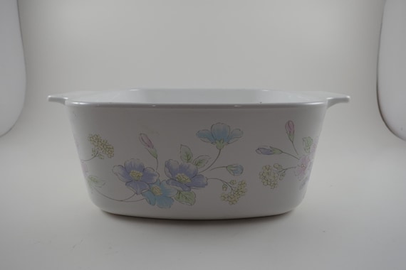 Vintage Corning Ware Pastel Bouquet Saucepan: 1.5 Liter A 1 1/2 B