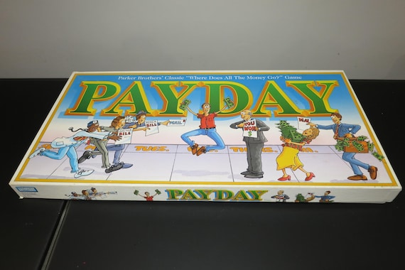 Vintage 1994 Parker Brothers Board Game No 32 Payday Where Does All The Money Go