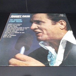 Vintage 1970 Johnny Cash Vinyl LP - The Singing Story Teller