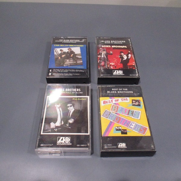 Vintage 1980's Blues Brothers Cassette Tapes Excellent Condition Best Of Briefcase Full of Blues Sold Individually