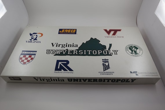 Vintage Virginia Universityopoly Board Game: Crimson Tide Monopoly, 100% Complete