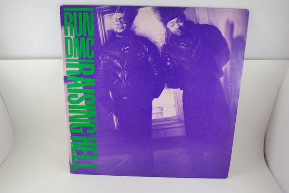 Vintage Run DMC 'Raising Hell' Vinyl LP Record - 1986 Original Pressing