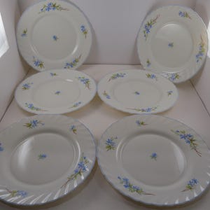 Vintage Arcopal France Dinner Plates: Milk Glass Romantique Pattern, Set of 6