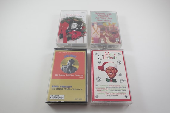 Vintage 1980's Bing Crosby Christmas Cassette Tapes White Christmas The Radio Years That Christmas Feeling