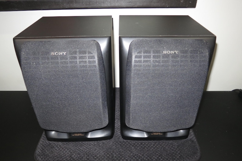 Pair of Vintage Sony SS-H605 3 Way Bookshelf Speakers bild 3