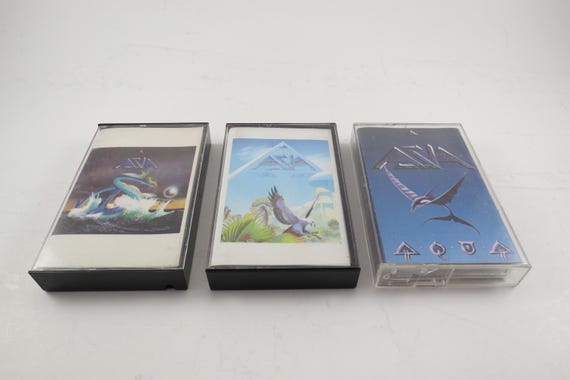 Vintage 1980's Asia Cassette Tapes Excellent Condition Self Titled Alpha Aqua Sold Individually