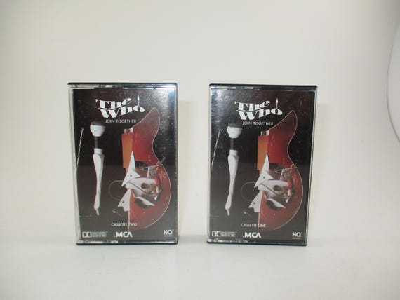 Vintage 1990 Cassette Tape Set Joint Together The Who 2 Tape Set