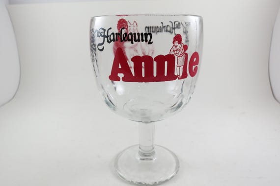 Vintage Harlequin Annie Thumbprint Collector's Glass, 6 Inch