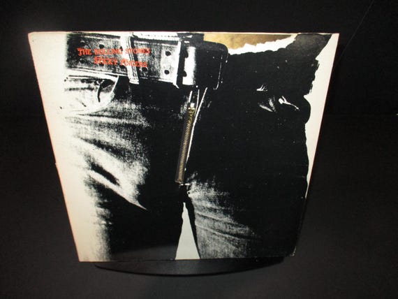 Vintage 1977 Vinyl LP Record The Rolling Stones Sticky Fingers Zipper Cover Excellent Condition Canadian Pressing 67061