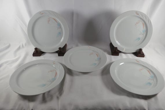 Vintage Graf Von Henneberg Porzellan Salad Plates (Set of 5, 7.5 Inch)
