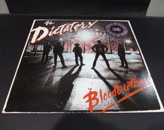 Vintage 1978 Vinyl LP Record The Dictators Bloodbrothers Rare Rock Album Excellent Condition White Label Promo Pressing 67551