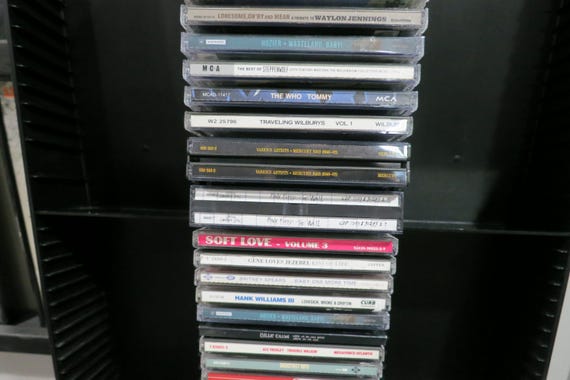 Vintage 1990's Black Laserline CD Tower Holds 60 Discs 3 Available Sold Individually