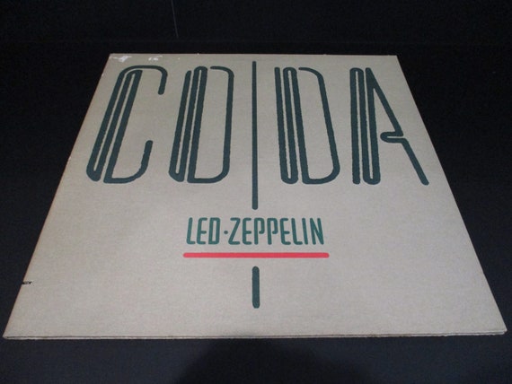 Vintage 1982 Led Zeppelin Coda Vinyl LP Record