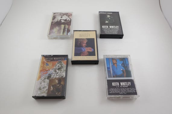 Vintage 1980's Keith Whitley Cassette Tapes A Hard Act to Follow I Wonder Do You Think of Me Don't Close Your Eyes Sold Individually