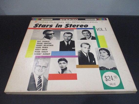 Vintage 1960's Vinyl LP Record Box Set Stars In Stereo Volume 1 Limited Edition Excellent Condition 5 Record Set 66750