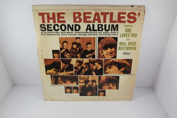 Vintage 1964 Vinyl LP Record The Beatles Second Album Mono Pressing Very Good Condition 71164