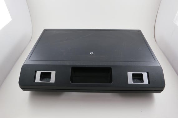 Vintage 80's Black Hard Shell Cassette Case Holds 30 Tapes Modern Retro Look Excellent Condition