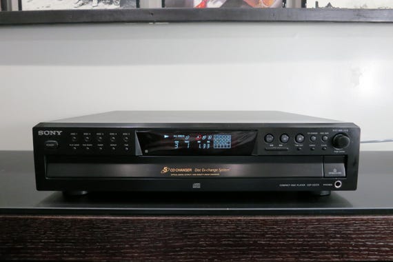 Vintage Sony CDP-CE375 Five Disc CD Changer Disc Ex-Change System High Density Converter Works Perfect