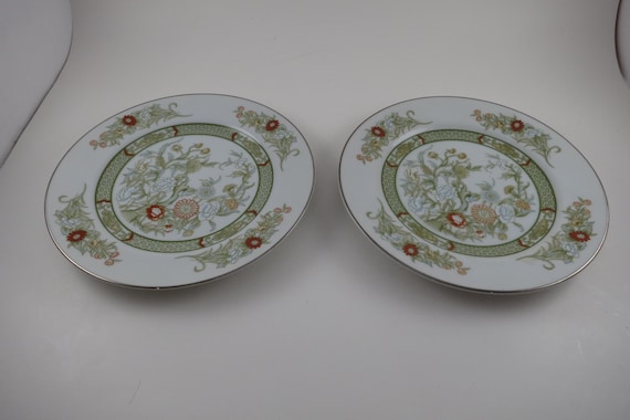 Vintage Mikasa Kabuki Pattern Pair of 7 1/2 Inch Salad Plates
