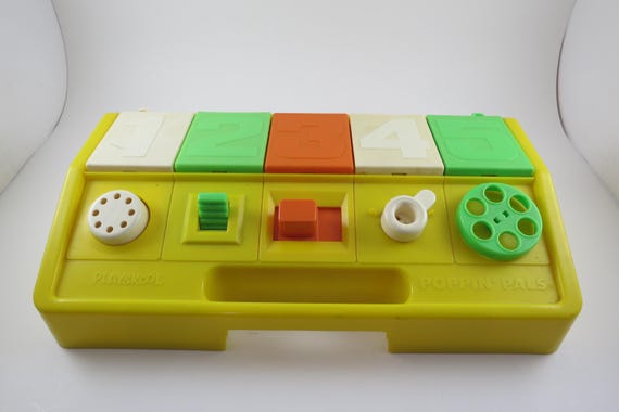 Vintage 1980 Playskool Poppin Pals Muppets Baby Pop Up Toy Works Great