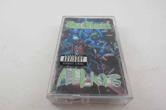 Vintage 1996 Hip Hop Rap Cassette Tape ATLiens Outkast Original Pressing Rare with Original Sticker