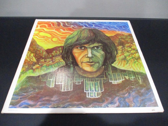 Vintage 1969 Vinyl LP Record Neil Young Self Titled Gatefold Cover Excellent Condition Original Pressing Two Tone Label No Name Cover 65890