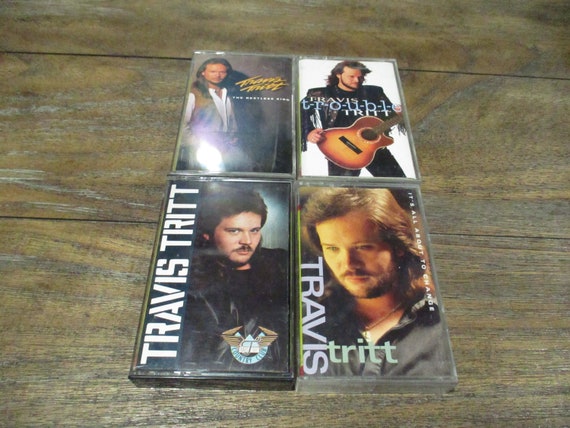 Vintage 1980's Travis Tritt Cassette Tapes Excellent Condition It's All About to Change Country Club Trouble Sold Individually