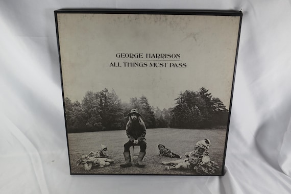 1970 George Harrison: All Things Must Pass Vinyl LP Box Set EX with Poster