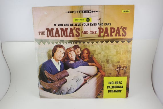 Vintage 1966 Vinyl LP Record The Mama's and the Papa's If You Can Believe Your Eyes and Ears Excellent Condition German Pressing 71776