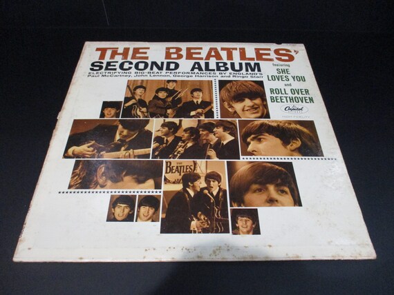 Vintage 1964 Vinyl LP Record The Beatles Second Album Mono Pressing Very Good Plus Condition 68302