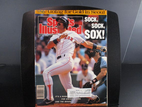 Vintage September 26, 1988 Sports Illustrated Magazine Dwight Evans Boston Red Sox Very Good Condition