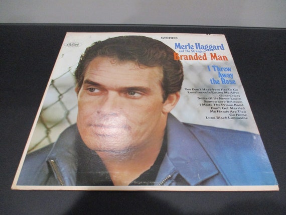 Vintage 1969 Vinyl LP Record Merle Haggard Branded Man Very Good Condition 63705