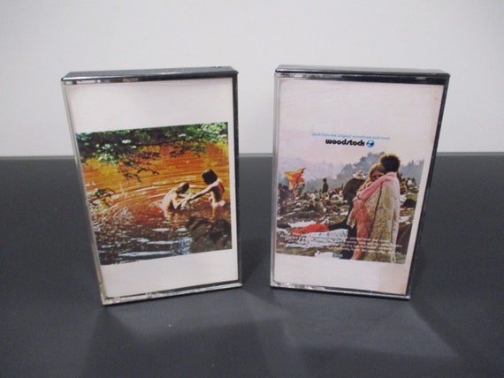 Vintage 1976 Cassette Tape Set Woodstock Music From the Original Soundtrack 2 Tape Set Excellent Condition