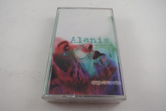 Vintage 1995 Cassette Tape Jagged Little Pill Alanis Morissette