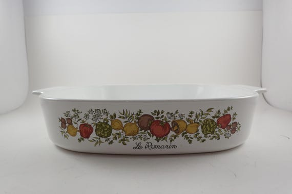 1972-1979 Corning Ware Spice O' Life Pattern A-10-B 10 Inch Skillet Very Good Condition