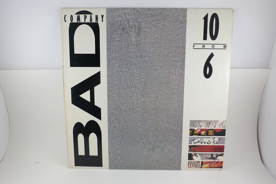 Vintage 1985 Bad Company Vinyl LP: 10 From 6 Greatest Hits