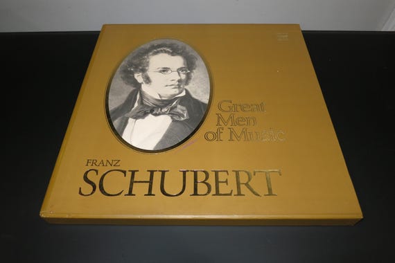 Vintage 1976 Franz Schubert Vinyl LP Box Set: Men of Music