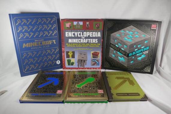 Massive Minecraft Book Lot 8 Total Books All Different