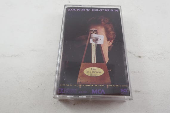 1990 Cassette Tape Music for A Darkened Theatre Danny Elfman