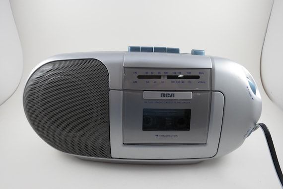 Silver RCA RP-7702 Radio Cassette Recorder Small Stereo