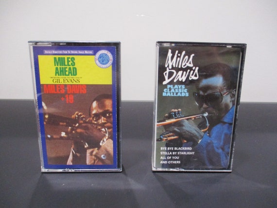 Vintage 1980's Miles Davis Cassette Tapes Excellent Condition We Want Miles Jack Johnson Collection Round About Midnight Sold Individually