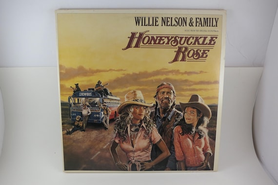 Vintage 1980 Willie Nelson & Family - Honeysuckle Rose Vinyl EX