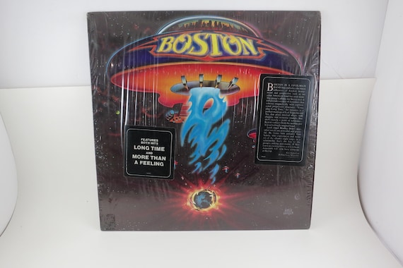 Vintage 1976 Vinyl LP Record Boston Self Titled In Shrink Double Hype EX+