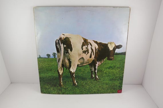 Vintage 1973 Vinyl LP Record Atom Heart Mother Pink Floyd Very Good Condition Brazil Pressing Gate fold Cover 71193