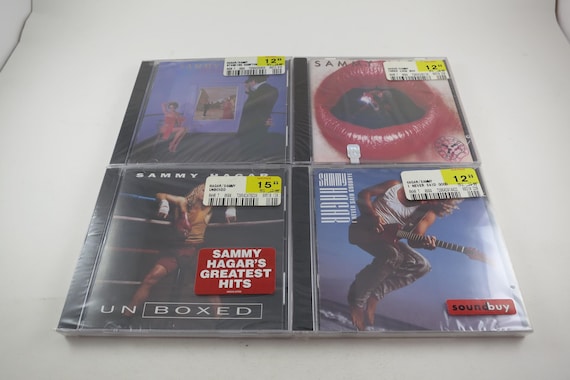 90's Sammy Hagar CDs - Sealed Three Lock Box Never Say Goodbye Unboxed Standing Hampton
