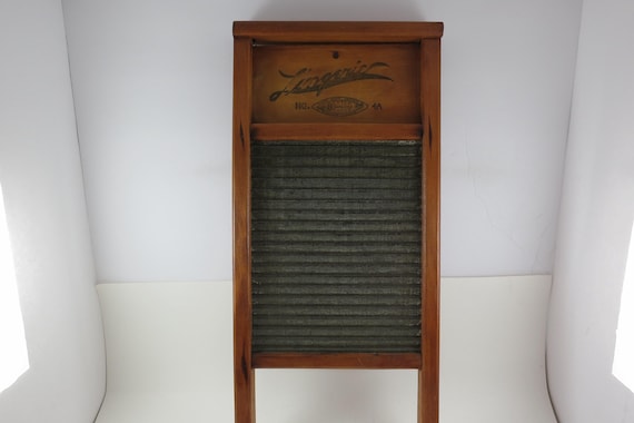 Vintage Wooden Washboard Lingerie No 4A White Wood Products