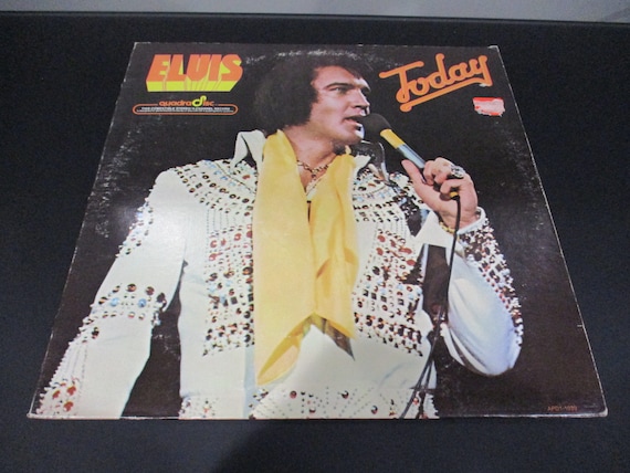 Vintage 1975 Vinyl LP Record Elvis Today Elvis Presley Very Good Condition Rare Quadra Disc Pressing 61073