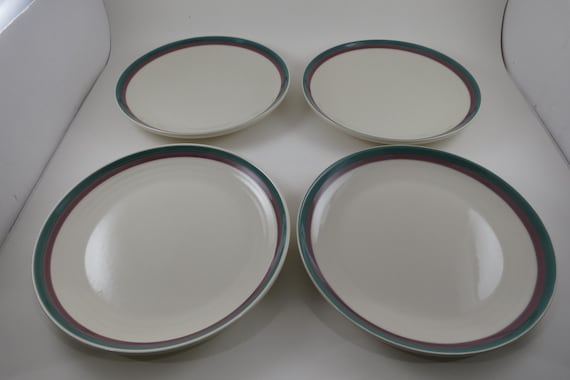 Vintage Pfaltzgraff Juniper Pattern 8 1/2 Inch Lunch Plates- Set of 4
