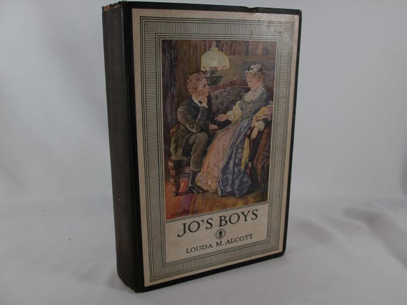 1925 Hardcover Book Jo's Boys Little Men Sequel Louisa M Alcott Beacon Hill Bookshelf